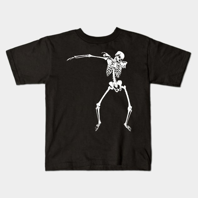 Skeleton Dab Kids T-Shirt by SolarFlare